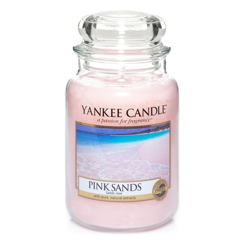 Rosa albicocca Yankee Candle Candela grande in barattolo colore