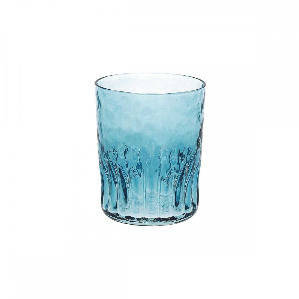 set 6 bicchieri acqua serena vetro turchese andrea fontebasso